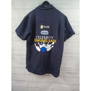 Lousiana Sports Hall Of Fame Celebrity Bowling Bash Shirt Sz S Black Tan